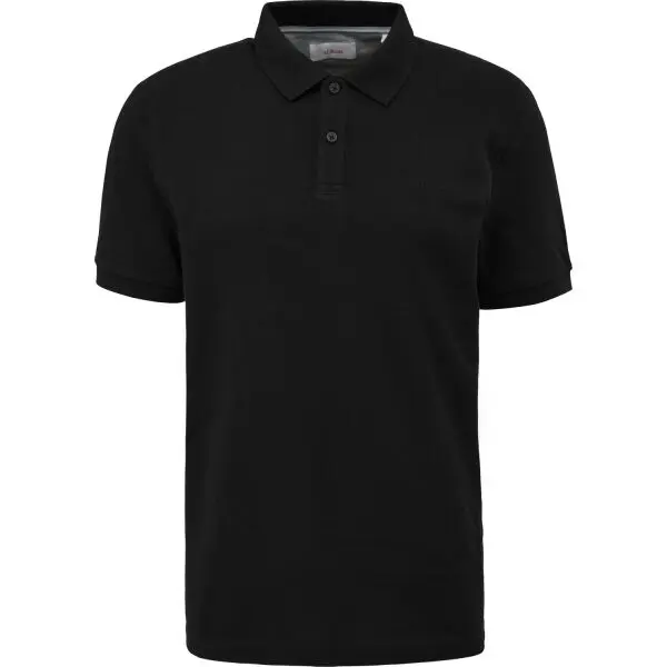 s.Oliver s.Oliver RL POLO SHIRT NOOS Мъжка тениска с яка, черно, размер