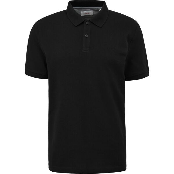 s.Oliver s.Oliver RL POLO SHIRT NOOS Мъжка тениска с яка, черно, размер