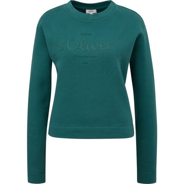 s.Oliver s.Oliver RL SWEATSHIRT CREW Суитшърт, тъмнозелено, размер