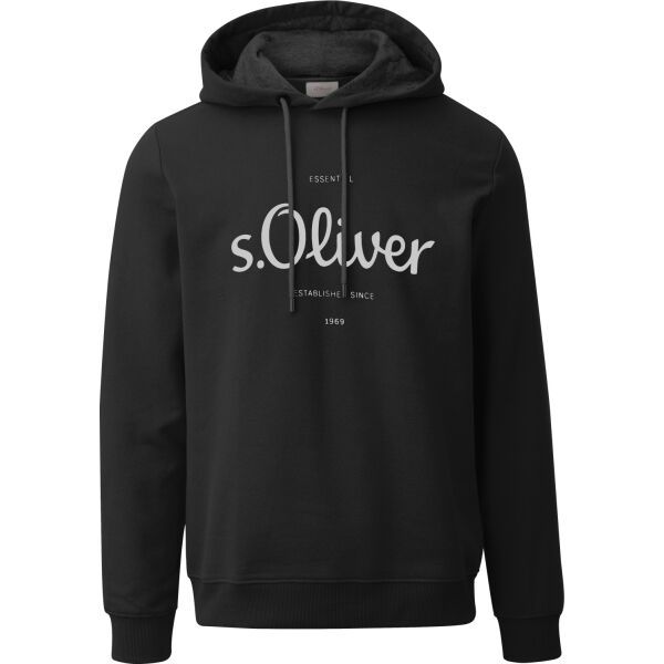 s.Oliver s.Oliver RL SWEATSHIRT NOOS Суитшърт с качулка, черно, размер