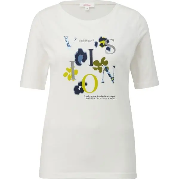 s.Oliver s.Oliver RL T-SHIRT Дамска тениска, бяло, размер