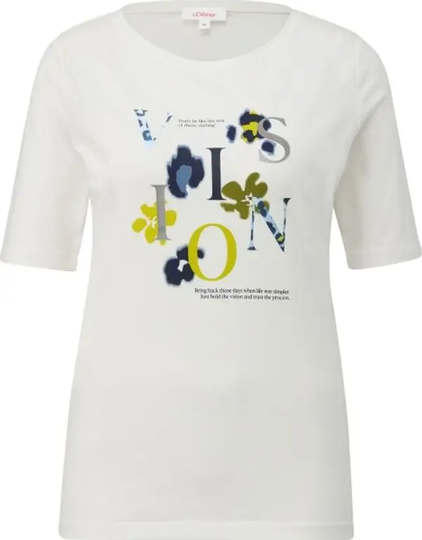 s.Oliver s.Oliver RL T-SHIRT Дамска тениска, бяло, размер