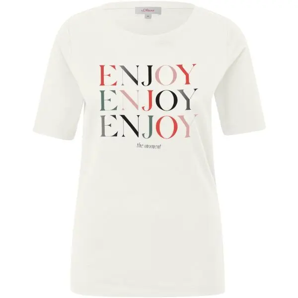 s.Oliver s.Oliver RL T-SHIRT Дамска тениска, бяло, размер