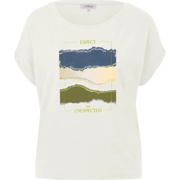 s.Oliver s.Oliver RL T-SHIRT Дамска тениска, бяло, размер
