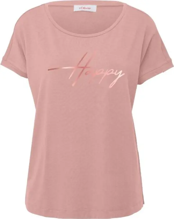 s.Oliver s.Oliver RL T-SHIRT Дамска тениска, розово, размер