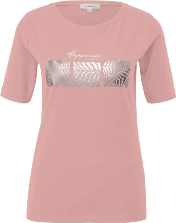 s.Oliver s.Oliver RL T-SHIRT Дамска тениска, розово, размер