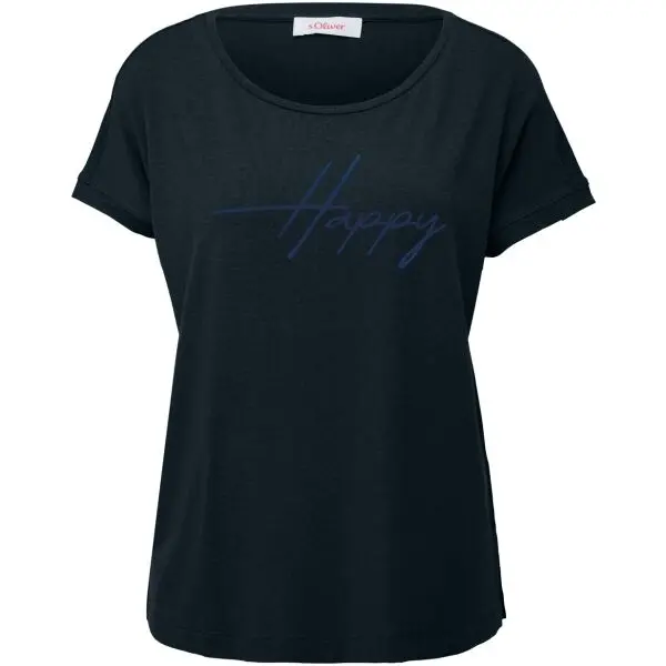 s.Oliver s.Oliver RL T-SHIRT Дамска тениска, тъмносин, размер