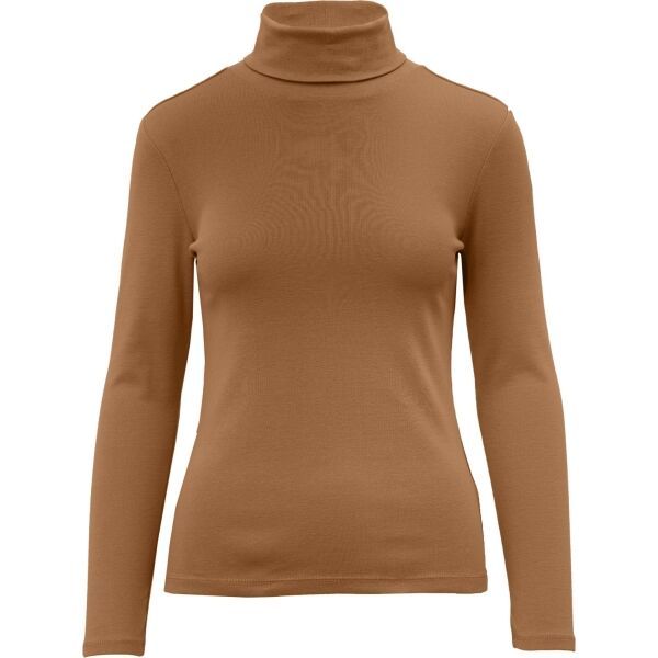 s.Oliver s.Oliver RL T-SHIRT LONG SLEEVE POLO NECK NOOS Тениска с дълъг ръкав, кафяво, размер