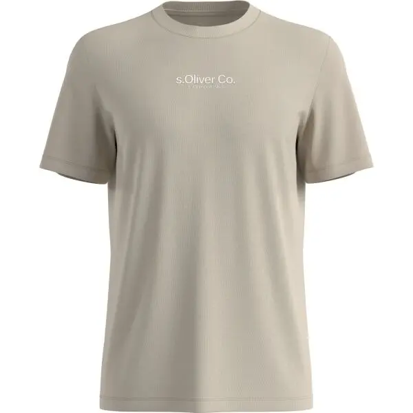 s.Oliver s.Oliver RL T-SHIRT Мъжка тениска, бежово, размер