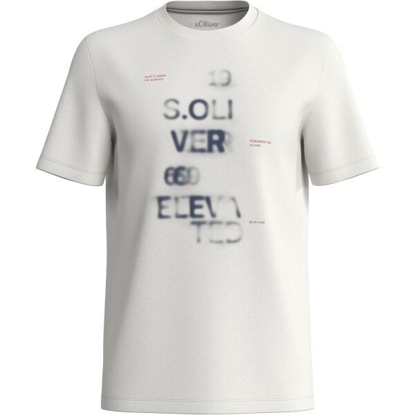s.Oliver s.Oliver RL T-SHIRT Мъжка тениска, бяло, размер