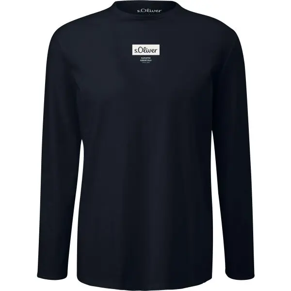 s.Oliver s.Oliver RL T-SHIRT Мъжка тениска с дълъг ръкав, тъмносин, размер