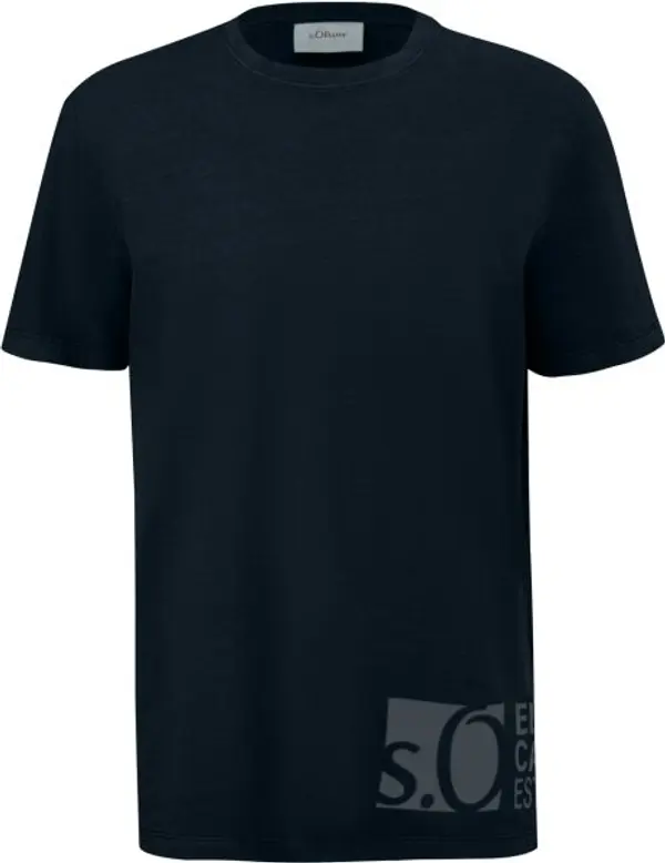 s.Oliver s.Oliver RL T-SHIRT Мъжка тениска, тъмносин, размер