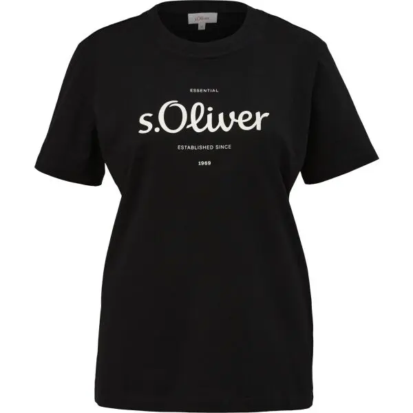 s.Oliver s.Oliver RL T-SHIRT Тениска, черно, размер
