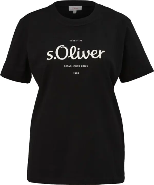 s.Oliver s.Oliver RL T-SHIRT Тениска, черно, размер