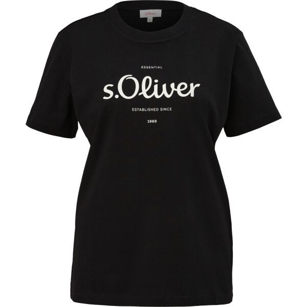 s.Oliver s.Oliver RL T-SHIRT Тениска, черно, размер