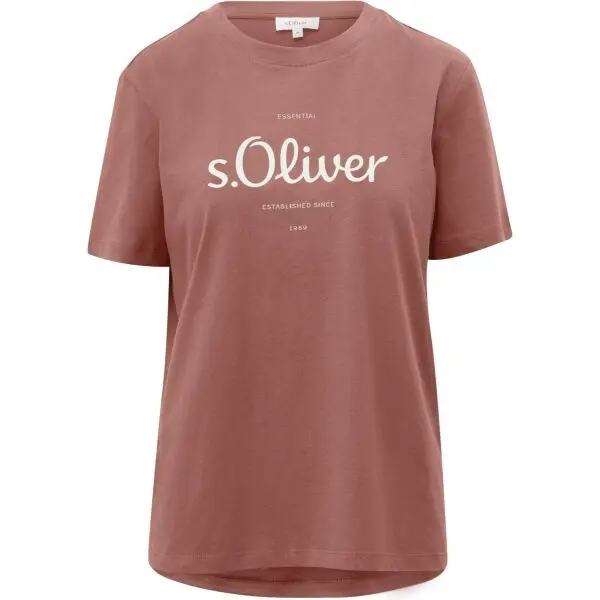 s.Oliver s.Oliver RL T-SHIRT Тениска, кафяво, размер