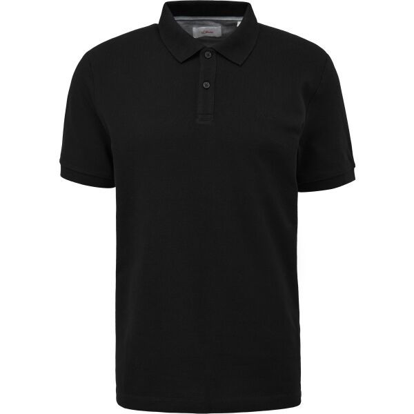 s.Oliver s.Oliver RLBS POLO SHIRT NOOS Мъжка тениска с якичка, черно, размер
