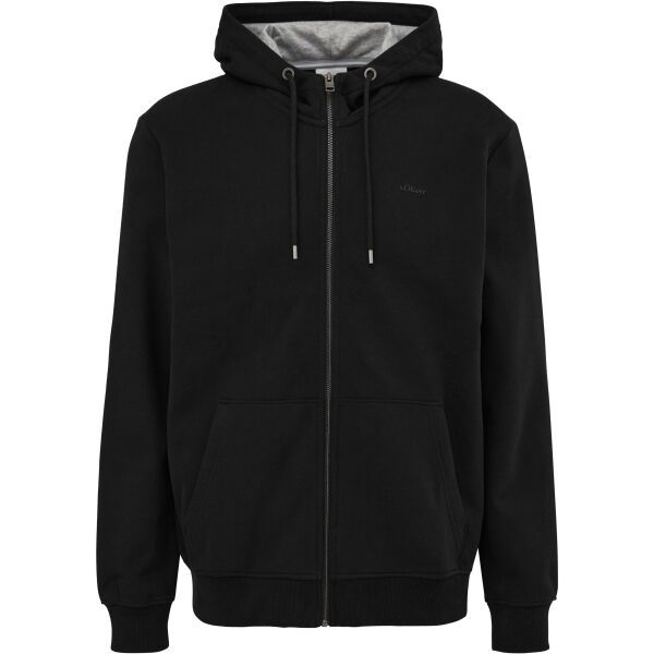 s.Oliver s.Oliver RLBS SWEATSHIRT JACKET FZ NOOS Мъжки суитшърт, черно, размер
