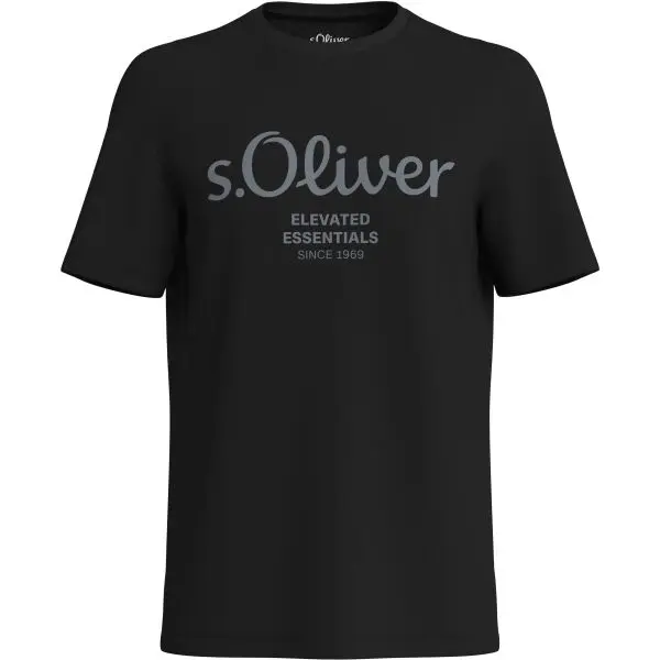 s.Oliver s.Oliver RLBS T-SHIRT SS NOOS Мъжка тениска, черно, размер