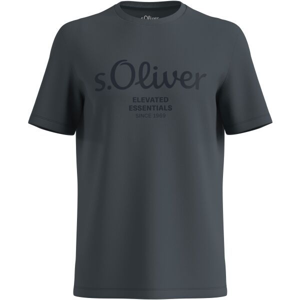 s.Oliver s.Oliver RLBS T-SHIRT SS NOOS Мъжка тениска, тъмносиво, размер