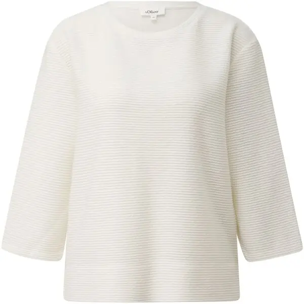 s.Oliver s.Oliver SWEATSHIRT NOOS Дамски суитшърт, бяло, размер