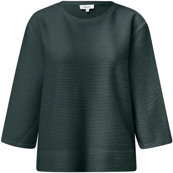 s.Oliver s.Oliver SWEATSHIRT NOOS Дамски суитшърт, тъмнозелено, размер