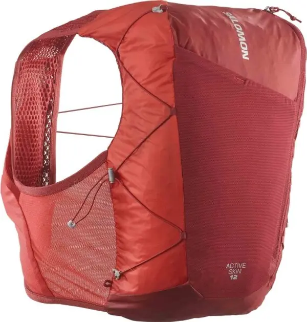 Salomon Salomon ACTIVE SKIN 12 NO FLASKS Универсално елече за бягане, червено, размер