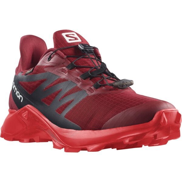Salomon Salomon SUPERCROSS 3 GTX Мъжки туристически обувки за бягане, винен, размер 41 1/3