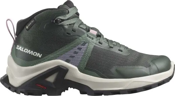 Salomon Salomon X RAISE MID GTX J Детски обувки, тъмнозелено, размер