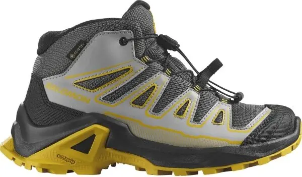 Salomon Salomon X ULTRA MID GTX J Юношески туристически обувки, тъмносиво, размер