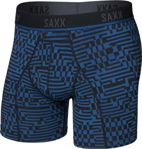 SAXX SAXX KINETIC LIGHT-COMPRESSION MESH BOXER BRF Спортни боксерки, синьо, размер