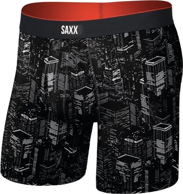SAXX SAXX MULTI-SPORT MESH BOXER BRIEF FLY Мъжки спортни боксерки, черно, размер