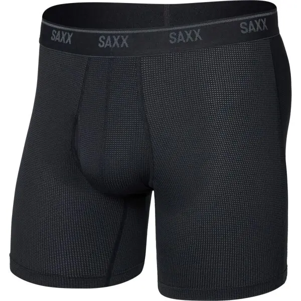 SAXX SAXX QUEST QUICK-DRY MESH BOXER BRIEF FLY Функционални боксерки, черно, размер