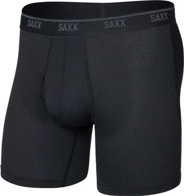 SAXX SAXX QUEST QUICK-DRY MESH BOXER BRIEF FLY Функционални боксерки, черно, размер
