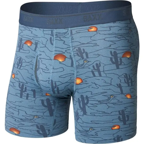 SAXX SAXX QUEST QUICK-DRY MESH BOXER BRIEF FLY Мъжки бързосъхнещи боксерки, синьо, размер