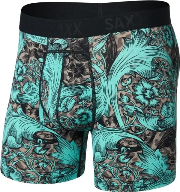 SAXX SAXX SMOOTH FLEX LIGHT COMPRESSION BOXER BRF Мъжки компресионни боксерки, тюркоазено, размер