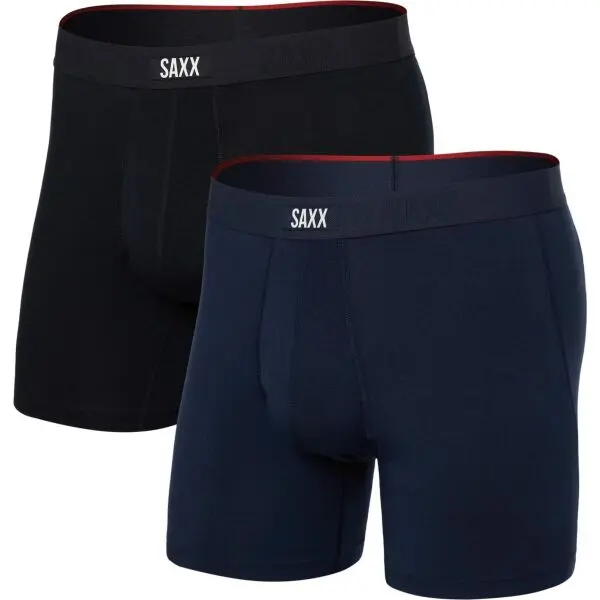 SAXX SAXX VIBE XTRA SOFT COMFORT BOXER BRF FLY 2PK Мъжки боксерки, черно, размер