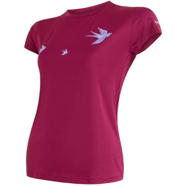 Sensor Sensor COOLMAX FRESH PT SWALLOW Детска функционална тениска, винен, размер