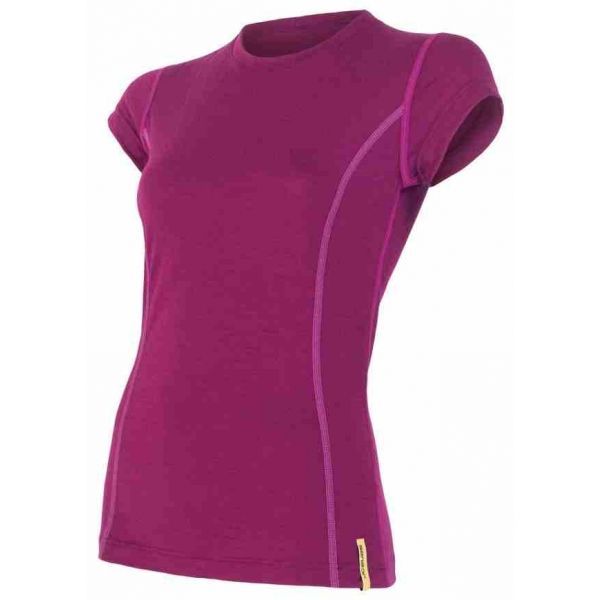 Sensor Sensor MERINO ACTIVE Дамска тениска, розово, размер