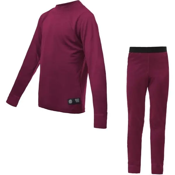 Sensor Sensor MERINO ACTIVE SET Детски функционален комплект, лилаво, размер