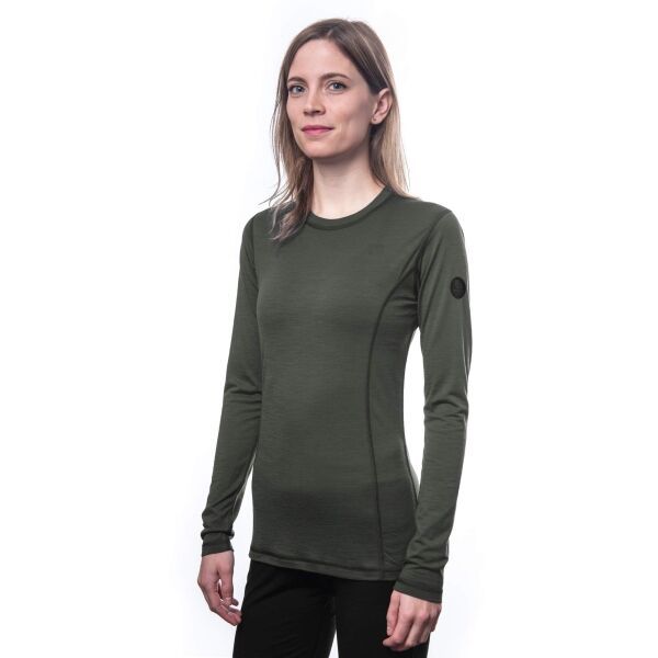Sensor Sensor MERINO AIR Дамска термо тениска, khaki, размер