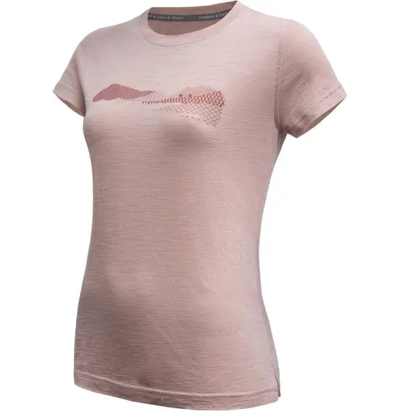 Sensor Sensor MERINO AIR HILLS Дамска тениска, розово, размер