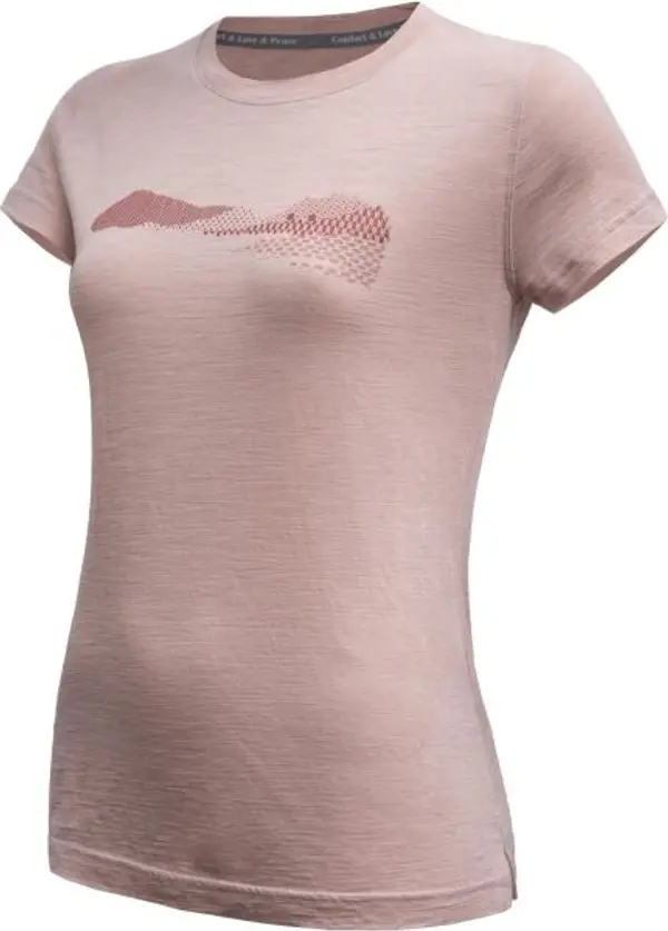 Sensor Sensor MERINO AIR HILLS Дамска тениска, розово, размер