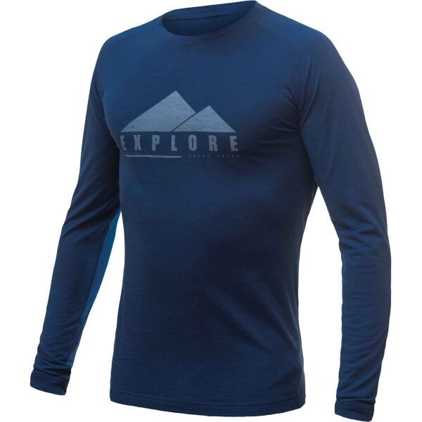 Sensor Sensor MERINO AIR PT Мъжка тениска, синьо, размер