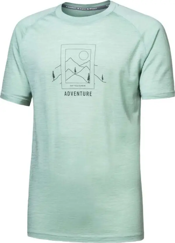 Sensor Sensor MERINO AIR SAY YES Мъжка функционална тениска, светло-зелено, размер