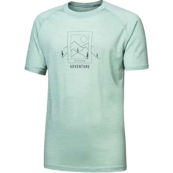 Sensor Sensor MERINO AIR SAY YES Мъжка функционална тениска, светло-зелено, размер