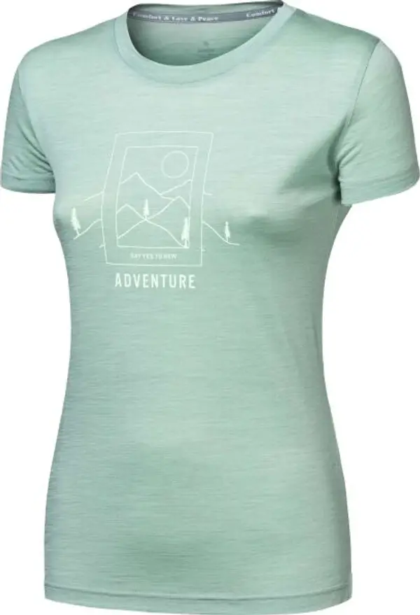 Sensor Sensor MERINO AIR SAY YES W Дамска функционална тениска, светло-зелено, размер