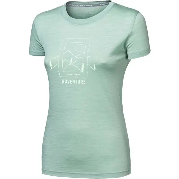 Sensor Sensor MERINO AIR SAY YES W Дамска функционална тениска, светло-зелено, размер