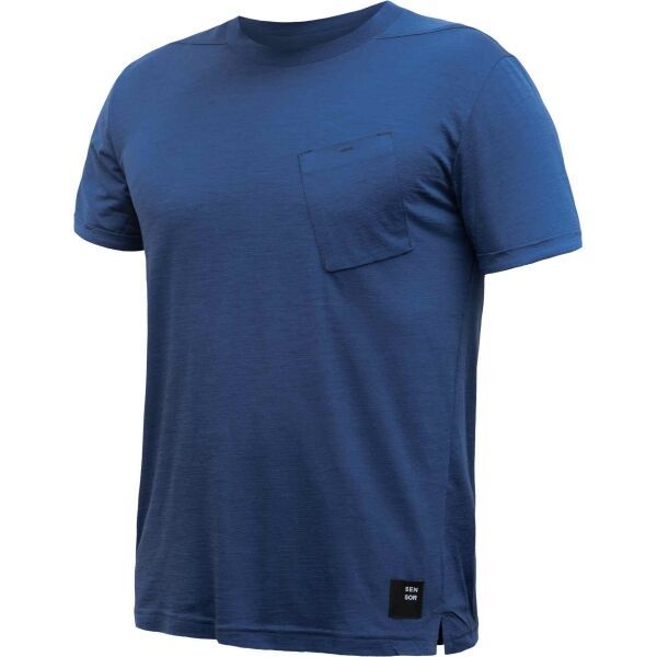 Sensor Sensor MERINO AIR TRAVELLER Мъжка функционална тениска, синьо, размер