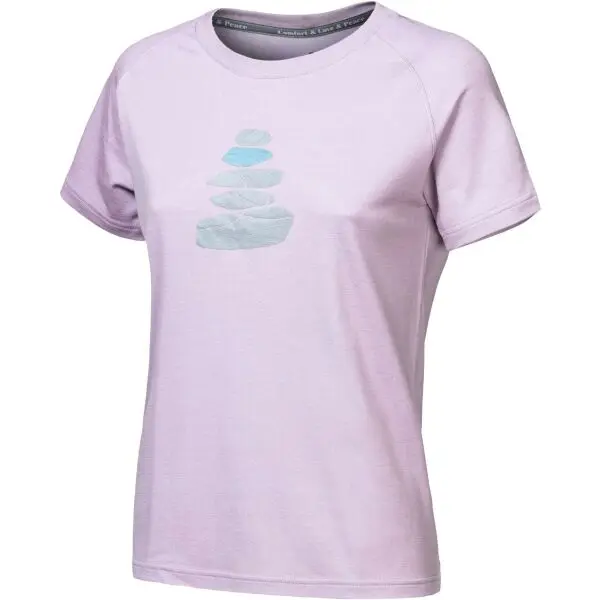 Sensor Sensor MERINO BLEND STONE W Дамска функционална тениска, лилаво, размер